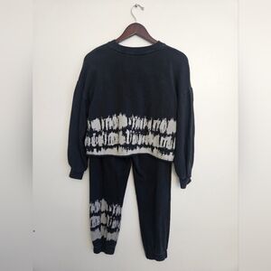 Z Supply Black and Cream Womens Lounge Set